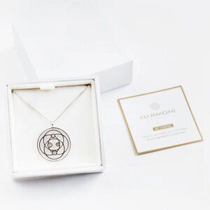 Harmoni Single Pendant Necklace, Unisex Approx. 25mm - Stainless Steel Silver